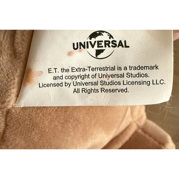 Vintage  E. T. Extra Terrestrial Plush Doll Blue Jacket 16” Universal Studios - Picture 5 of 7